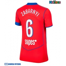 Camisa de Futebol Paris Saint-Germain Illia Zabarnyi #6 Equipamento Alternativo Mulheres 2025-26 Manga Curta